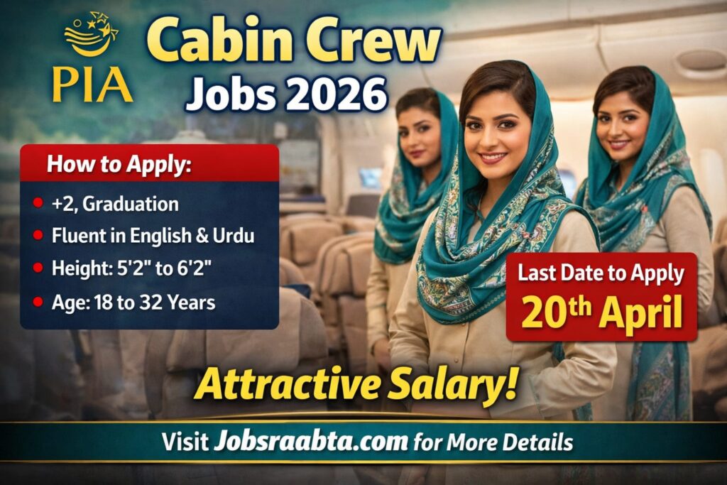 Cabin Crew Jobs 2026 – Latest Airline Vacancies | Online Apply | Advertisement