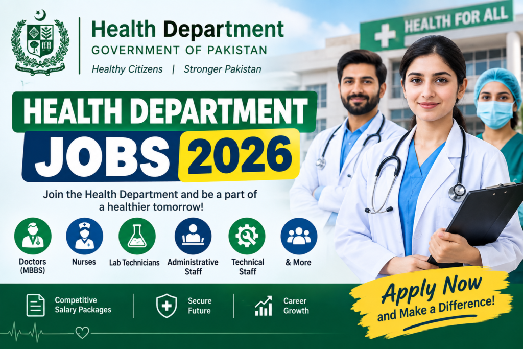 Health Department Jobs 2026 – Online Apply | Latest Punjab Govt Vacancies