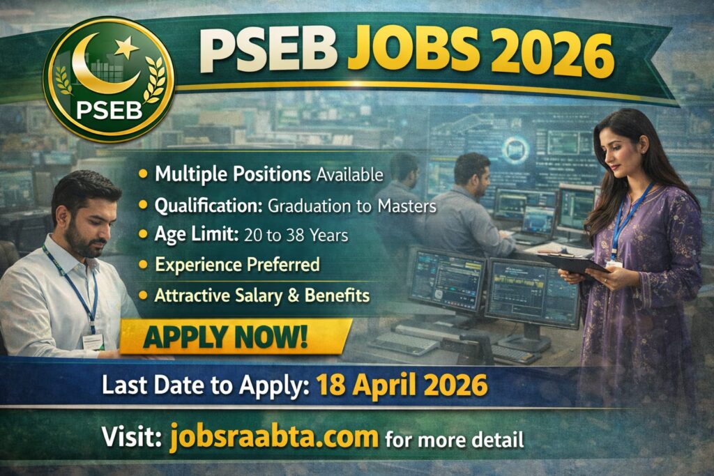 PSEB Jobs 2026 – Latest Advertisement | Online Apply | Punjab Govt IT Careers