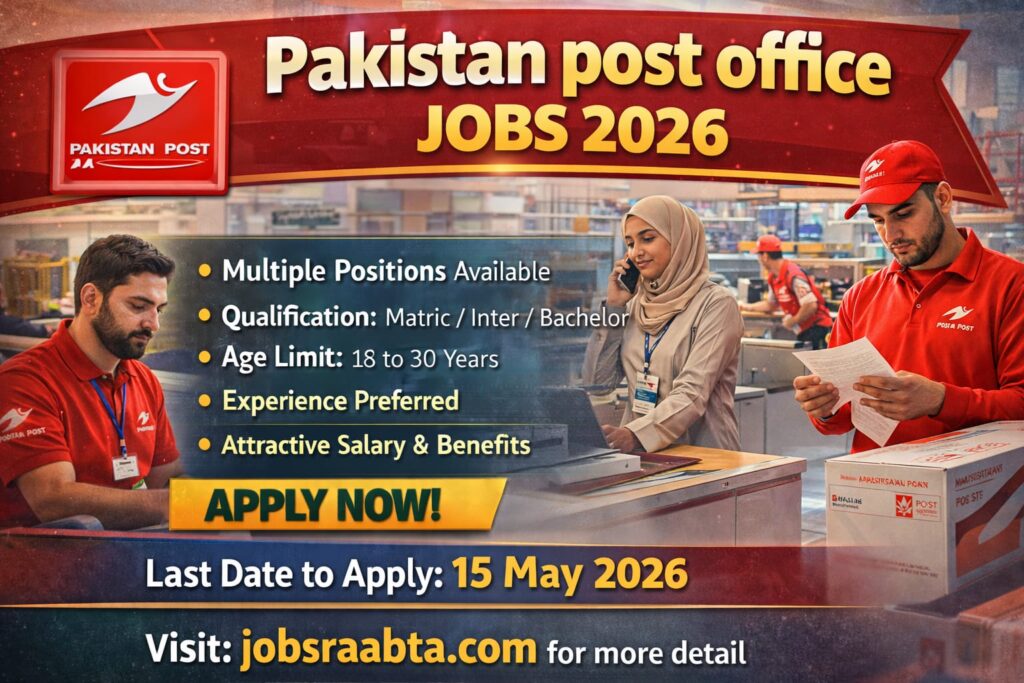 Pakistan Post Office Jobs 2026 Online Apply – Latest Advertisement | Pakistan Post Careers