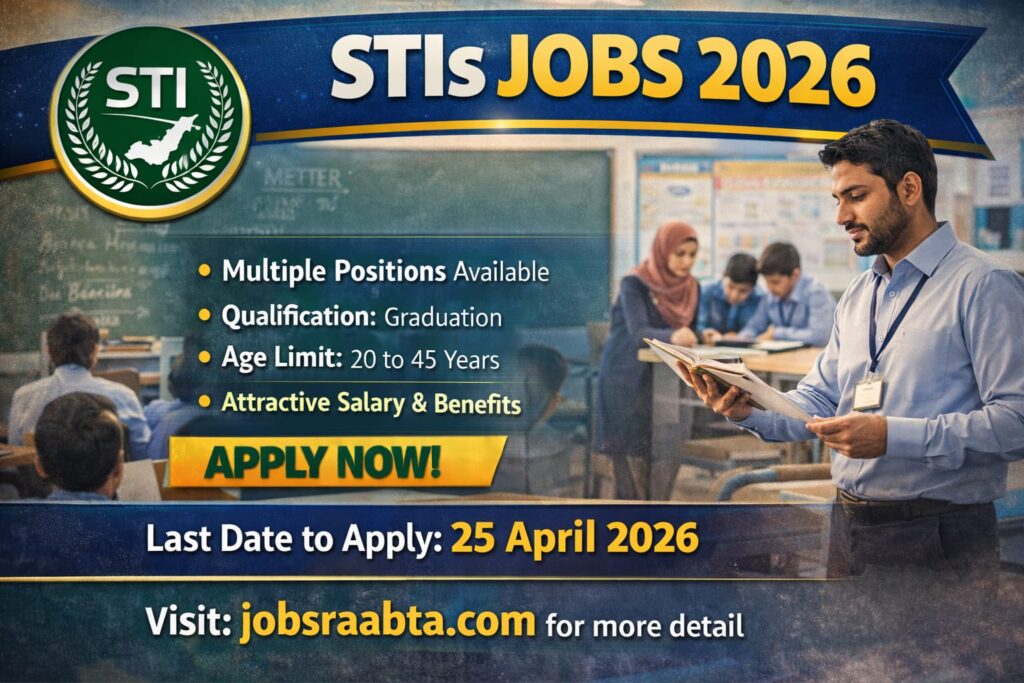 STIs Jobs 2026 Online Apply – Latest School Teaching Interns Advertisement | Punjab Govt