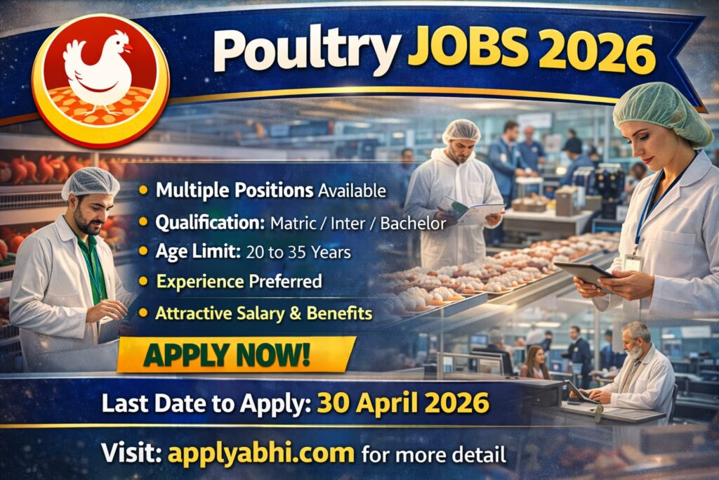 Poultry Jobs 2026 Online Apply – Latest Advertisement | Poultry Careers Pakistan