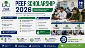PEEF Scholarships 2026 | Online Apply Now – Punjab Govt Students Financial Aid Program